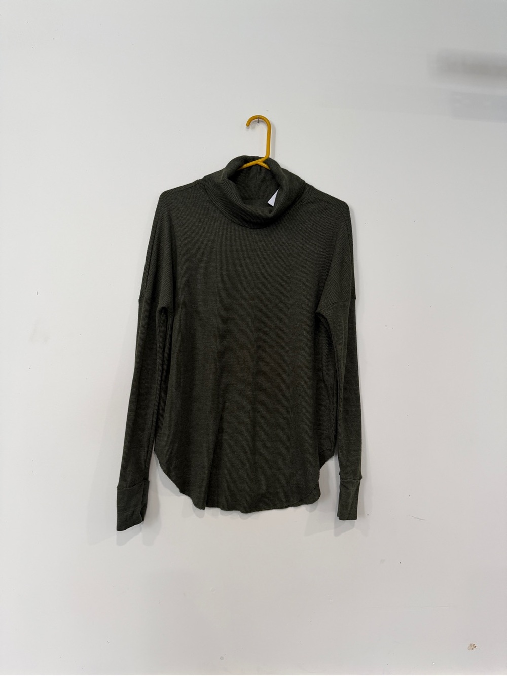 Michael Stars Thermal Olive Green Long Sleeve Turtleneck